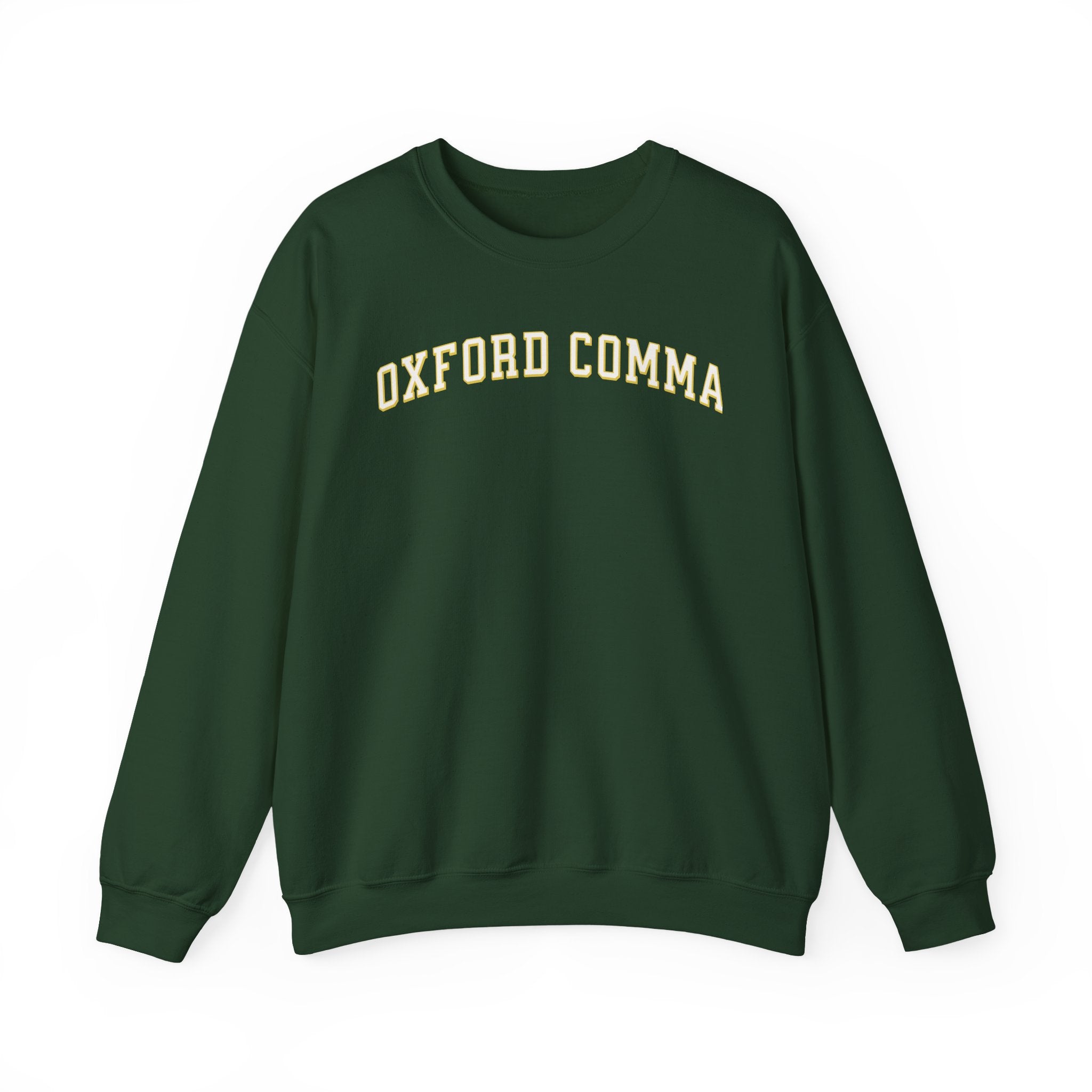 oxford comma sweatshirt