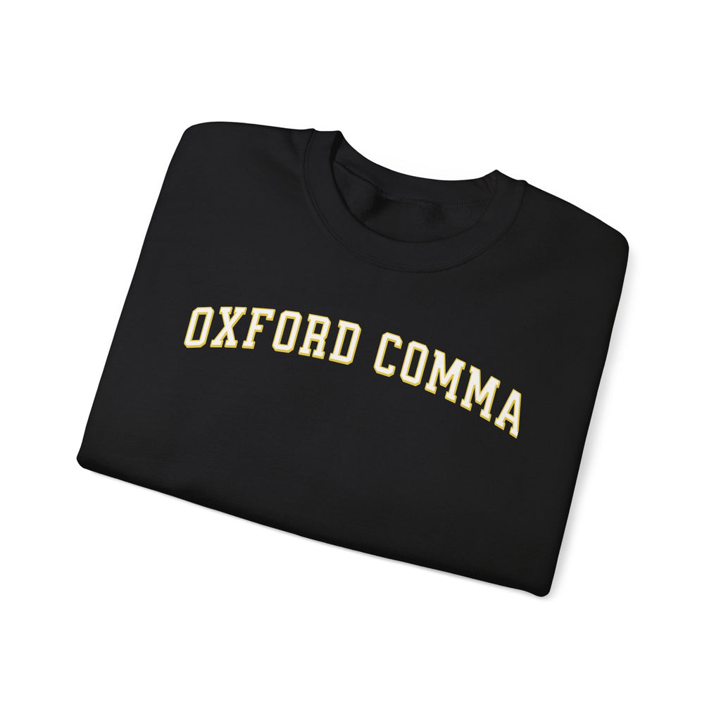 oxford comma sweatshirt