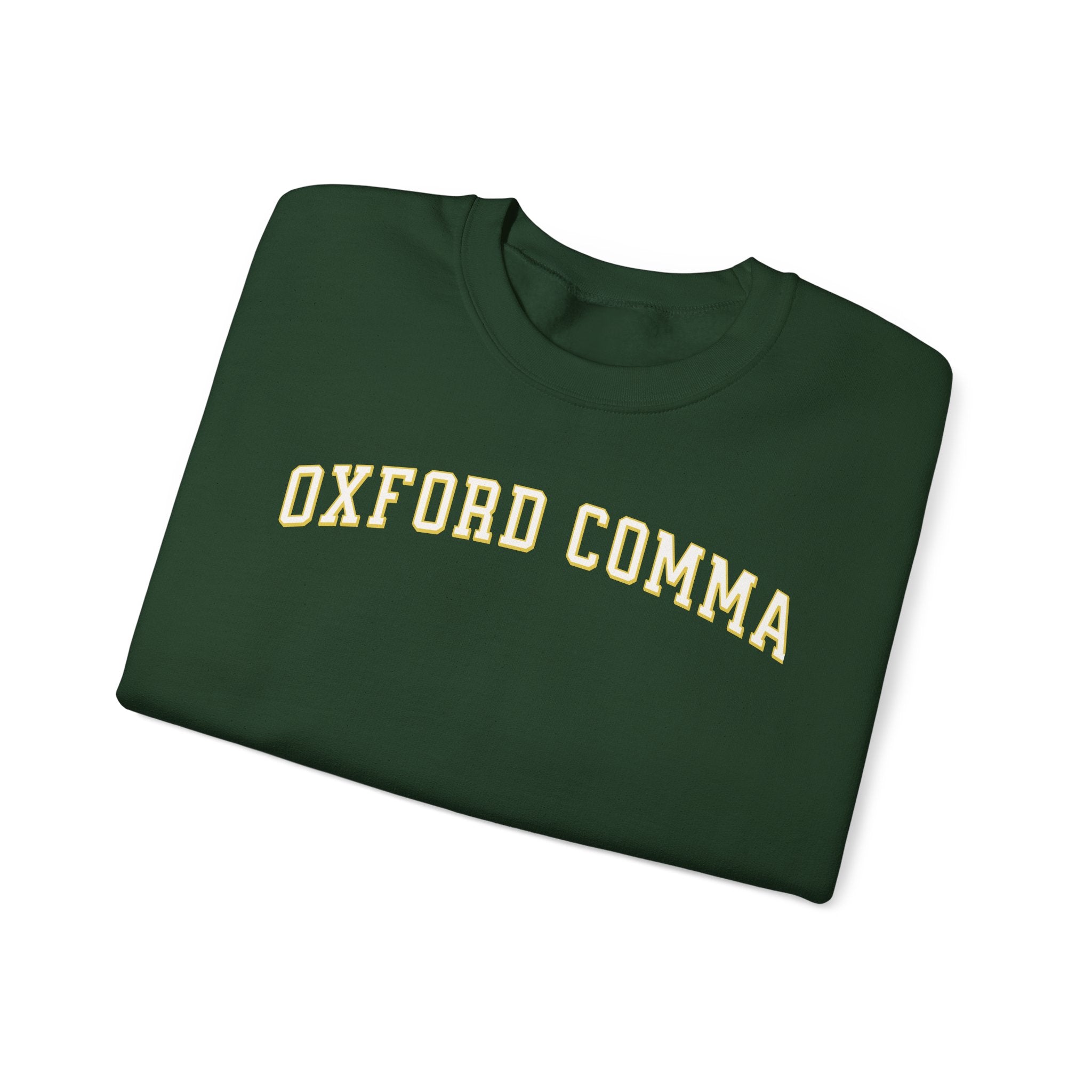 oxford comma sweatshirt