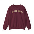 oxford comma sweatshirt